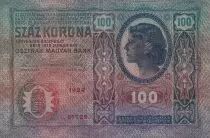 Jugoslawien 100 Kronen - Woman head - Coat of arms, stamp - P.9