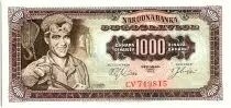 Jugoslawien 1000 Dinara  - Steelworker - 1963