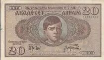 Jugoslawien 20 Dinara - King Peter II - Woman - 06-09-1936 - Serial II.2116