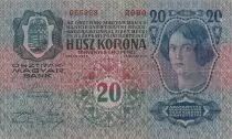 Jugoslawien 20 Kronen - Woman head - Stamp - P.7