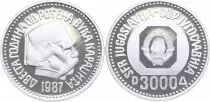 Jugoslawien 3000 Dinara - 200th anniversary of the birth of Vuk Karad?i? - 1987 - Silver Proof