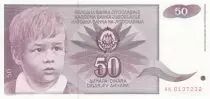 Jugoslawien 50 Dinara - schoolboy - 1990