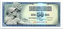 Jugoslawien 50 Dinara Relief of  Mestrovic - 1981