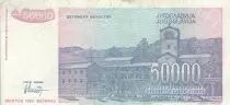 Jugoslawien 50000 dinara - Petar II - Prince of Mont&eacute;n&eacute;gro - 1993