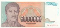 Jugoslawien 5000000 Dinara - 1993 - Replacement - P.132