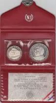 Jugoslawien Folder 20 and 50 Dinara - Tito - Silver - 1943-1968
