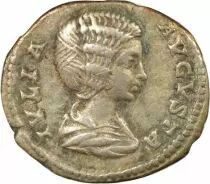 Julia Domna - Silver Denarius, Isis breastfeeding Horus - 201 Rome