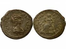 Julia Domna - Silver Denarius, Seated Fortuna - 209 Rome