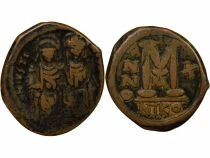 Justin II & Sophia - Follis - Year 10 (574 / 575) Nicomedia