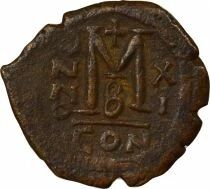 Justin II & Sophia - Follis - Year 11 (575 / 576) Constantinople