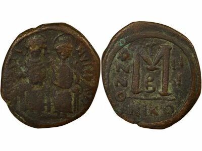 Justin II & Sophia - Follis - Year 3 (567 / 568) Nicomedia
