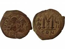 Justin II & Sophia - Follis - Year 9 (573 / 574) Constantinople