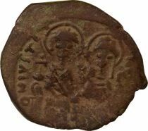 Justin II & Sophia - Follis - Year 9 (573 / 574) Constantinople