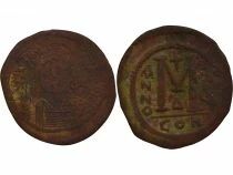 Justinian I - Follis, 2nd Type - Year 16 (542 / 543) Constantinople