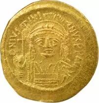 Justinian I - Gold Solidus, Facing Bust - 545 / 565 Constantinople