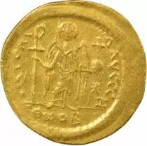 Justinian I - Gold Solidus, Facing Bust - 545 / 565 Constantinople