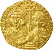 Justinian II - Gold Solidus, Class II - 705 / 711 Constantinople