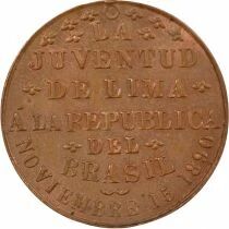 Juventud de Lima - Copper Token - 1890
