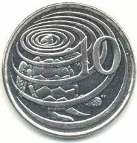 Kaimaninseln 10 Cent Elizabeth II - Turtle