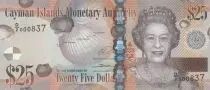 Kaimaninseln 25 Dollars Elizabeth II - Turtle - 2014 (2018) Serial D2 - UNC