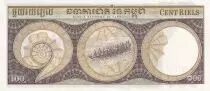 Kambodscha 100 Riels - Lokecvara - Boat - ND (1957-1975) - P.8c
