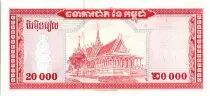 Kambodscha 50000 Riels, King Norodom Sihanouk - Temple - 1998