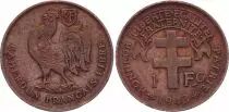Kamerun 1 Franc Cameroun Fran&ccedil;ais Libre - 1943
