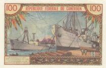 Kamerun 100 Francs - Ahmadou Ahidjo - Port scene - 1962 - Series N.25
