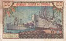 Kamerun 100 Francs - Pdt Ahidjo - Boats - 1962 - Serial H.7 - F+ - P.10