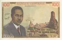 Kamerun 100 Francs - Pr�sident Ahidjo - 1962 - Serial S.20