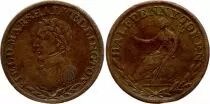 Kanada 1/2 penny, Field Marshal Wellington, 1814-1816 (ND)