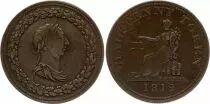 Kanada 1/2 penny, George III, Britannia -  1812