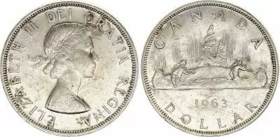 Kanada 1 Dollar,  Elisabeth II - 1963
