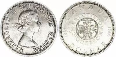 Kanada 1 Dollar,  Elisabeth II - 1964