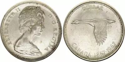 Kanada 1 Dollar,  Elisabeth II - 1967