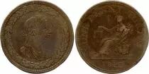 Kanada 1 penny, George III, Britannia -  1812