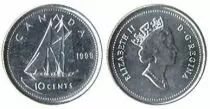Kanada 10 Cents Sailboat Bluenose