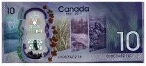 Kanada 10 Dollars - 150 years of Canada - Polymer - 2017 - P.112