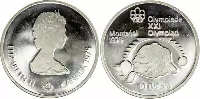 Kanada 10 Dollars, JO de Montr�al 1976 -Lancer de poids (JO)  - 1975 BE
