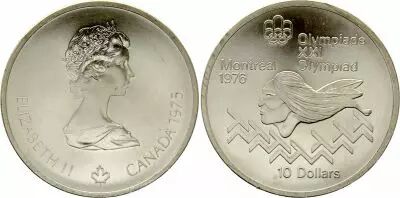 Kanada 10 Dollars, JO de Montr�al 1976 -Saut d\'obstacles (JO) - 1975