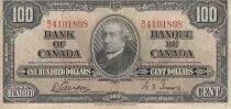 Kanada 100 Dollars - Sir Mac Donald - Serial BJ - 1937