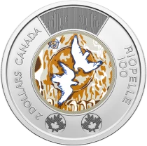 Kanada 100 years of Jean-Paul Riopelle - 2 Dollars Color 2023