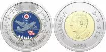Kanada 2 dollars - Charles III - 100 years of Royal Air Force  - 2024 - Bimetal - Colorized