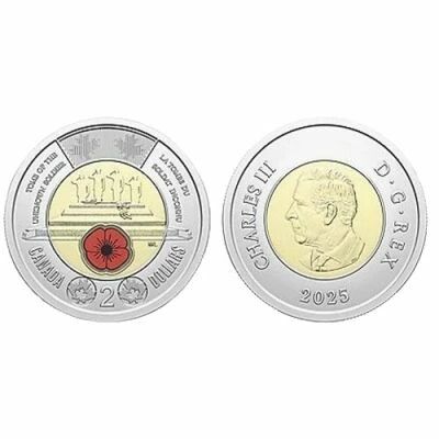 Kanada 2 Dollars - Tomb of the Unknown Soldier - Colorized - 2025