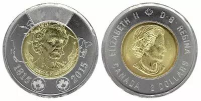 Kanada 2 Dollars Elisabeth II - John MacDonald 2015