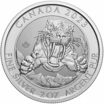 Kanada 2 Onces Argent 2023 - The Sabre-toothed Tiger(Creatures of the North)