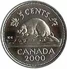 Kanada 5 Cents Canadian Beaver - Elizabeth II
