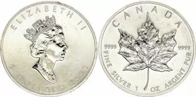 Kanada 5 Dollars,  Elisabeth II - 1991 - Once