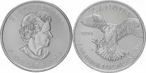 Kanada 5 Dollars - Elizabeth II - Peregrine Falcon - 1 Once Silver 2014
