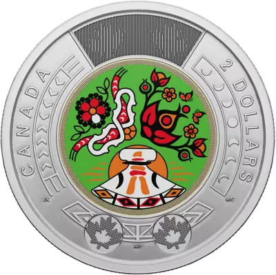 Kanada National Indigenous Peoples Day - Color -2 Dollars 2023